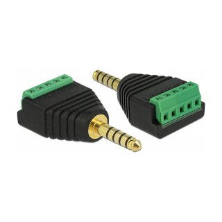 Adapter Klinkenstecker 4,4 mm zu Terminalblock 5 Pin
