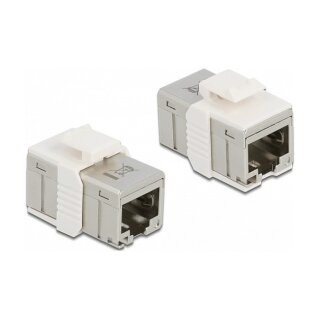 Adapter RJ45 Buchse zu RJ45 Buchse kompakt Cat.6A Metall