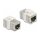 Adapter RJ45 Buchse zu RJ45 Buchse kompakt Cat.6A Metall