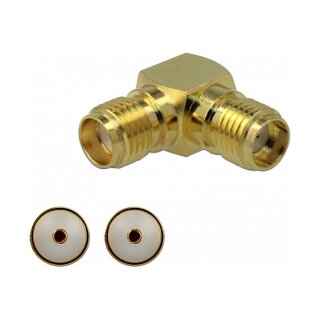 Delock Adapter SMA Buchse zu SMA Buchse 90° 3 GHz