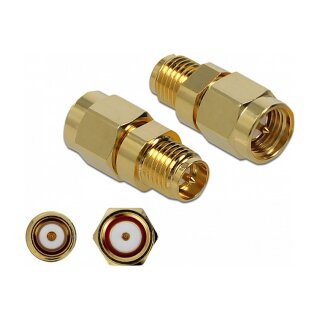 Delock Adapter SMA Stecker zu RP-SMA Buchse 10 GHz