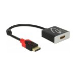 Delock Aktiver DisplayPort 1.4 zu HDMI Adapter 4K 60 Hz...