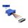 Adapter D-Sub 25 Pin Stecker zu RJ45 Buchse Montagesatz blau