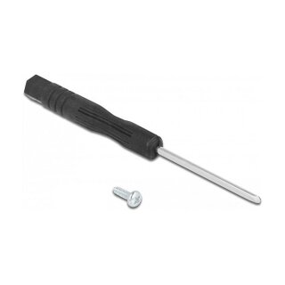 Delock Schrauben und Schraubendreher für LWL Adapter (SC, LC, ST) 100 Stück