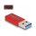 Delock USB 10 Gbps Adapter USB Typ-A Stecker zu USB Type-C™ Buchse aktiv rot