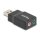Delock Externe USB Soundkarte mit USB-A Stecker auf 2 x 3,5 mm Klinkenbuchse Plug & Play Audio Adapter schwarz
