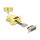 Delock D-Sub 15 Pin Buchse zu RJ12 Buchse Montagesatz gelb