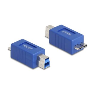 Delock USB 5 Gbps Adapter USB Typ-B Stecker zu USB Micro-B Stecker (gekreuzt)