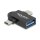 Delock Adapter USB 10 Gbps 2 in 1 USB-A Buchse zu USB Type-C™ Stecker + USB Micro-B Stecker OTG