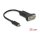 Delock Adapter USB Type-C™ zu 1 x Seriell RS-232 D-Sub 9 Pin Stecker mit Muttern 25 cm