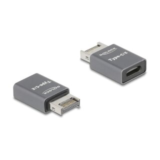 Delock Adapter USB 10 Gbps Typ-E Key A Stecker zu USB Type-C™ Buchse Metall