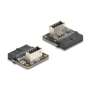 Delock USB 5 Gbps Adapter Pfostenbuchse zu intern Typ-E Key A Buchse gewinkelt