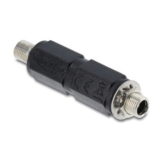 Delock Hohlstecker Adapter DC 5,5 x 2,1 mm Buchse auf Buchse mit Gewinde gerade