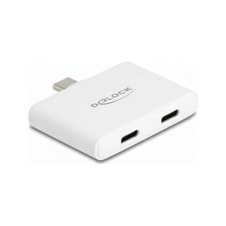 Delock USB Type-C™ Adapter zu USB-C™ Daten 10 Gbps und Video 4K 60 Hz + USB Type-C™ PD 92 W