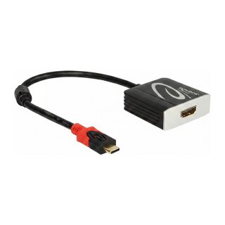 Delock USB Type-C Stecker zu HDMI Buchse (DP Alt Mode) Adapter 4K gewinkelt