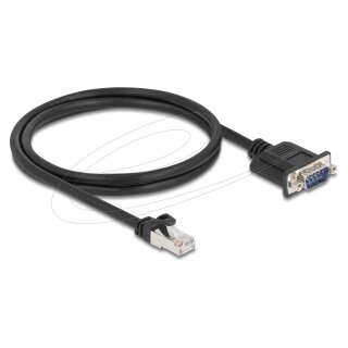 CAN Bus Kabel RJ45 Stecker zu D-Sub 9 Pin Stecker mit Muttern Cat.5e STP 1 m