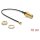 Delock Antennenkabel SMA Buchse zum Einbau zu I-PEX Inc., MHF® I Stecker 1.13 10 cm Gewindelänge 10 mm