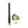 ISM 433 MHz Antenne SMA 2,5 dBi omnidirektional flexibel schwarz