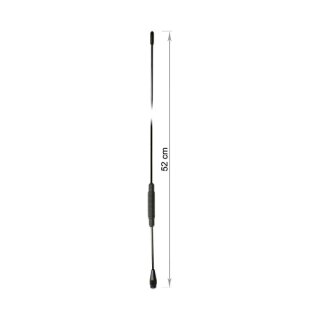 Delock TETRA BOS Antenne 380 - 410 MHz M6 Innengewinde 2,5 dBi 51,8 cm omnidirektional starr Schraubmontage outdoor schwarz