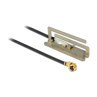 Delock WLAN 802.11 ac/a/h/b/g/n Antenne I-PEX Inc., MHF® I Stecker 1,6 dBi 45 cm PIFA intern