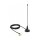 Delock 480 MHz Antenne SMA Stecker 90° 2,5 dBi starr omnidirektional mit magnetischem Standfuß und Anschlusskabel RG-174 1,5 m outdoor schwarz
