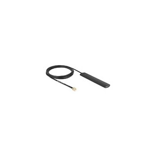 WiFi 5,8 GHz Antenne RP-SMA Stecker 3 dBi omnidirektional mit Anschlusskabel RG-174 3 m schwarz Klebemontage