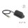 Delock WiFi 7 Antenne 2 x RP-SMA Stecker 2,4 - 4,0 dBi omnidirektional mit magnetischem Standfuß und Anschlusskabel ULA100 1 m outdoor schwarz