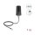 Delock 5G LTE GNSS WiFi 6 Antenne SMA Stecker 1,1 - 4,0 dBi omnidirektional mit Anschlusskabel ULA100 1 m Dachmontage outdoor schwarz