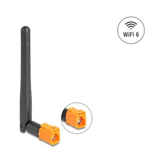 WiFi 6 Antenne FAKRA M Buchse 2,5 - 3,0 dBi omnidirektional mit Kippgelenk schwarz