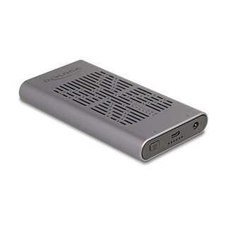 Externes USB 20 Gbps Gehäuse für 2 x M.2 NVMe PCIe SSD mit USB Type-C™ Buchse und Klon Funktion