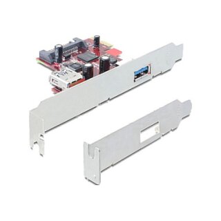 PCI Express x1 Karte zu 1 x extern + 1 x intern SuperSpeed USB 5 Gbps