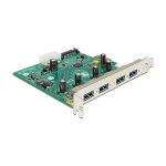 USB 5 Gbps PCI Express x1 Karte zu 4 x extern Typ-A