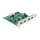 USB 5 Gbps PCI Express x1 Karte zu 4 x extern Typ-A