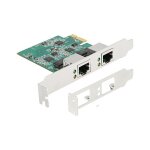 PCI Express x1 Netzwerkkarte 2,5 Gigabit LAN 2 x RJ45...