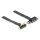 Riser Karte PCI Express x1 Stecker 90° gewinkelt zu x1 Slot 90° gewinkelt mit Kabel 30 cm
