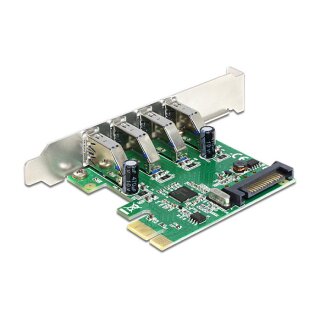 PCI Express x1 Karte zu 4 x extern USB Typ-A Buchse USB 5 Gbps