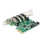 PCI Express x1 Karte zu 4 x extern USB Typ-A Buchse USB 5...