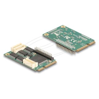 Mini PCIe I/O PCIe full size 4 x Seriell RS-232, 1 x Parallel