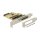 PCI Express x1 Karte zu 4 x Seriell mit Spannungsversorgung