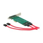 PCI Express x1 Karte > 2 x intern M.2 Key B 110 mm -...