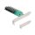 PCI Express x16 Karte zu 4 x intern SFF-8643 NVMe - Bifurcation - Low Profile Formfaktor