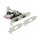 PCI Express x1 Karte zu 2 x Seriell RS-232 High Speed 921K mit Spannungsversorgung