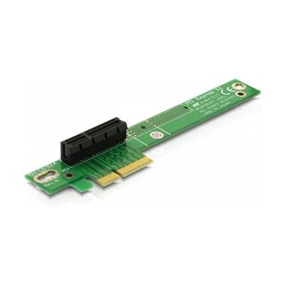 Riser Karte PCI Express x4 > x4 90° links gewinkelt