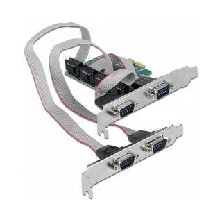 PCI Express x1 Karte zu 4 x Seriell RS-232