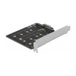 PCI Express x1 Karte zu 2 x intern M.2 Key B