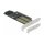 PCI Express x16 Karte zu 1 x M.2 Key B + 1 x NVMe M.2 Key M + 1 x mSATA - Low Profile Formfaktor