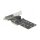 3 Port SATA und 2 Slot M.2 Key B PCI Express x4 Karte - Low Profile Formfaktor