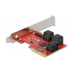 6 Port SATA PCI Express x4 Karte - Low Profile Formfaktor