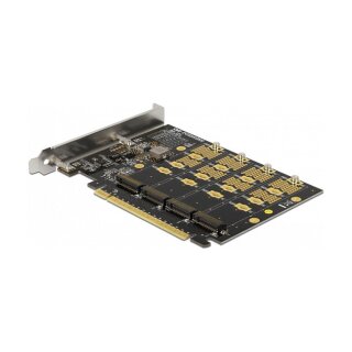 PCI Express x16 Karte zu 4 x intern NVMe M.2 Key M - Bifurcation