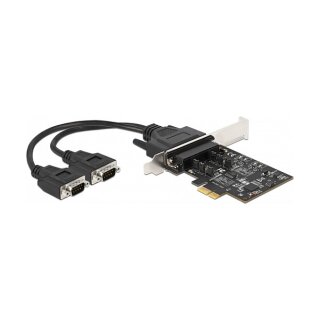 PCI Express x1 Karte zu 2 x Seriell RS-422/485 mit 15 kV ESD Schutz